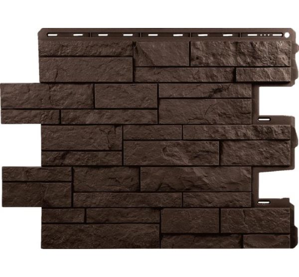 Фасадные панели Шотландия Коричневый от производителя  Альта-профиль по цене 562 р