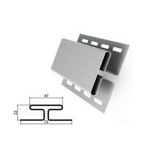 H-профиль (соединительная планка) белый для сайдинга от производителя  Россия по цене 648 р