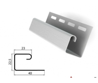 J-профиль (J-trim) белый для сайдинга
