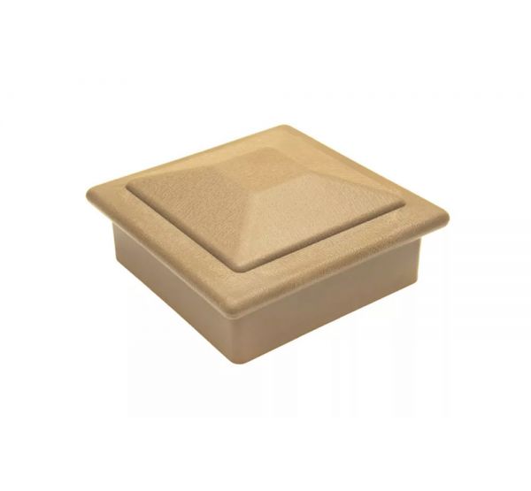 Крышка верхняя ПВХ для столба 100х100 Орех от производителя  Deckart (Россия) по цене 293 р