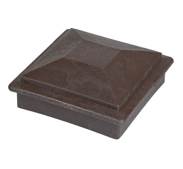 Крышка верхняя ПВХ для столба 100х100 Венге от производителя  Deckart (Россия) по цене 293 р