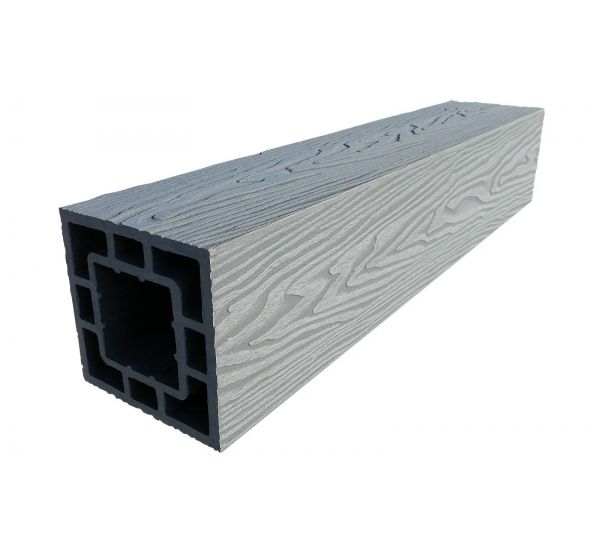 Столб опорный ДПК 125×125 Серый от производителя  Deckart (Россия) по цене 2 338 р