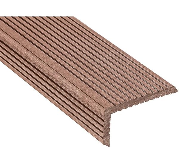 Уголок из ДПК 70х35 Махагон от производителя  Deckart (Россия) по цене 270 р
