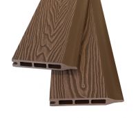 Заборная панель (шип-паз) Wood-X 146х20 Коричневый 3D