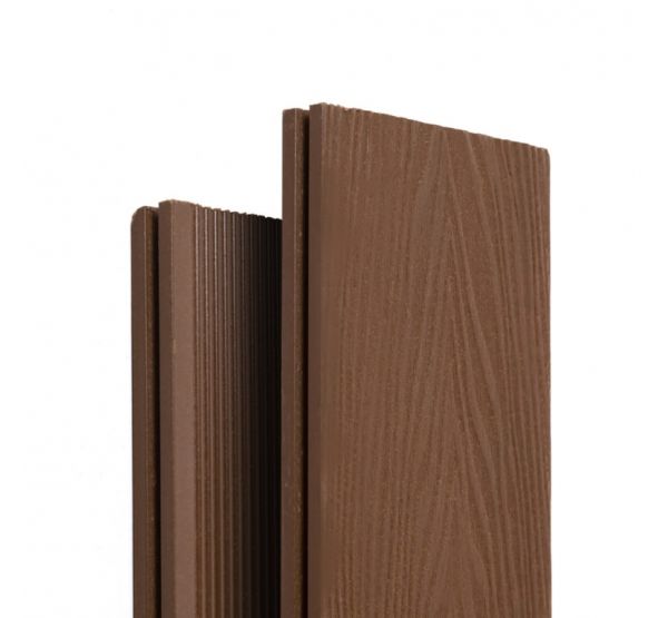 Террасная доска ДПК Extra 3D полнотелая Шоколад от производителя  Ecodecking по цене 802 р