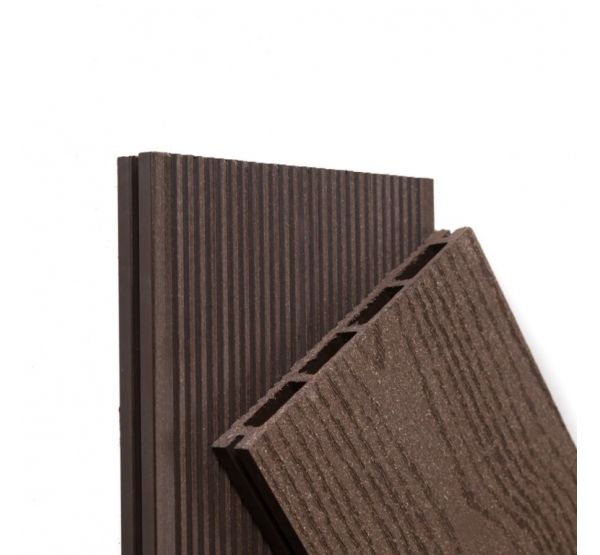 Террасная доска ДПК Tehno пустотелая Шоколад от производителя  Ecodecking по цене 453 р