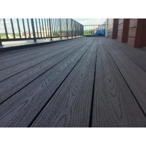 Террасная доска ДПК Tehno пустотелая Графит от производителя  Ecodecking по цене 409 р