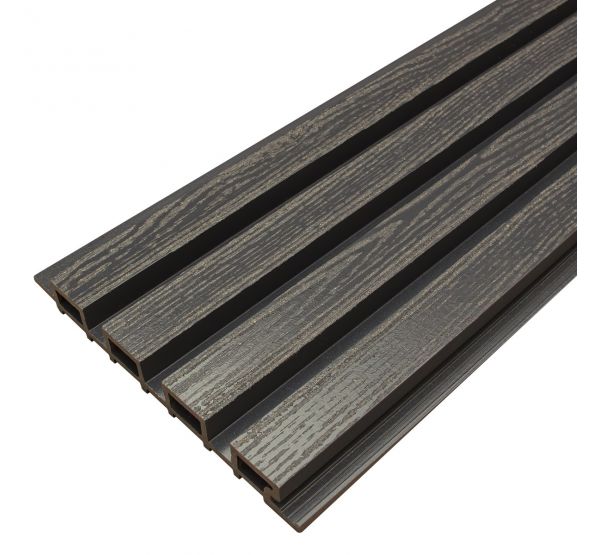 Доска Фасадная из ДПК Wood Рейка Мокрый Асфальт от производителя  Faynag по цене 842 р