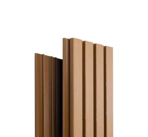 Реечная фасадная панель Техно Бронза от производителя  Ecodecking по цене 956 р