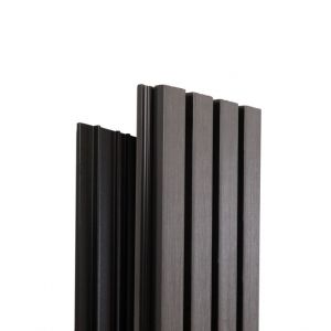 Реечная фасадная панель Техно Графит от производителя  Ecodecking по цене 921 р