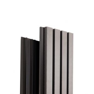 Реечная фасадная панель Техно Серый от производителя  Ecodecking по цене 956 р