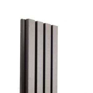 Реечная фасадная панель Техно Серый от производителя  Ecodecking по цене 956 р