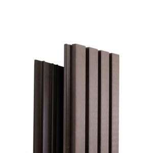 Реечная фасадная панель Техно Венге от производителя  Ecodecking по цене 921 р