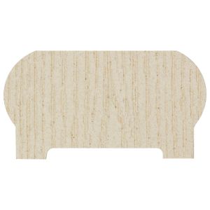 Заглушка торцевая для перил ДПК 95х50 Слоновая кость от производителя  Faynag по цене 385 р