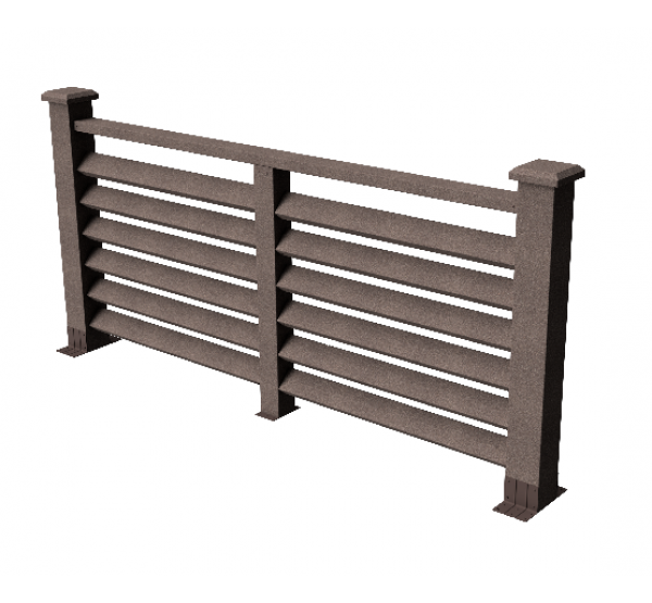 Декоративные ограждения ДПК "Босфор", Венге, шлифованное от производителя  GrinderDeco по цене 7 591 р