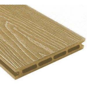 Террасная доска ДПК универсальная шовная с тиснением Кедр от производителя  Holzhof по цене 354 р