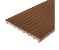 Ступень из ДПК Latitudo Step-320 Полнотелая Каштан