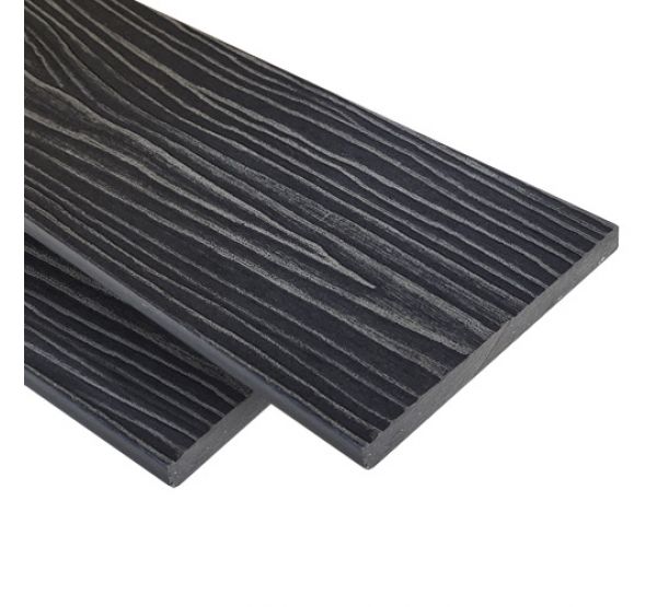 Заборная доска ДПК Estetic ( полнотелая) Графит от производителя  Latitudo по цене 565 р