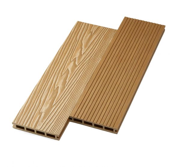 Террасная доска ДПК двусторонняя New 3D тиснение + вельвет Орех от производителя NanoWood по цене 495 р Террасная доска ДПК двусторонняя New 3D тиснение + вельвет Орех от производителя NanoWood по цене 495 р