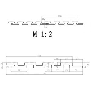 Стеновая панель брусковая из ДПК CO-EX MIX White от производителя  Polivan Group по цене 702 р