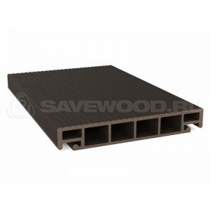 Террасная доска SW Salix Темно-коричневый от производителя  Savewood по цене 509 р
