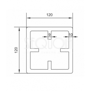 Столб Evolution 3D WOOD GRAY от производителя  Sequoia по цене 4 774 р