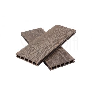 Террасная доска 3D Dual WOOD BROWN (коричневый) от производителя  Sequoia по цене 2 232 р