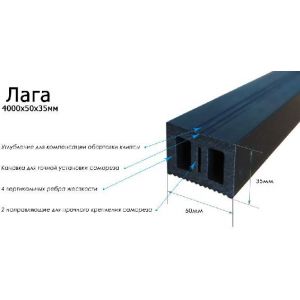 Лага монтажная от производителя  Terrapol по цене 426 р