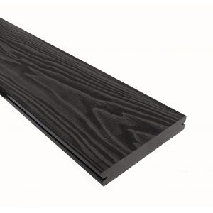 Террасная доска Смарт 3D Полнотелая с пазом Черное дерево от производителя  Terrapol по цене 1 045 р