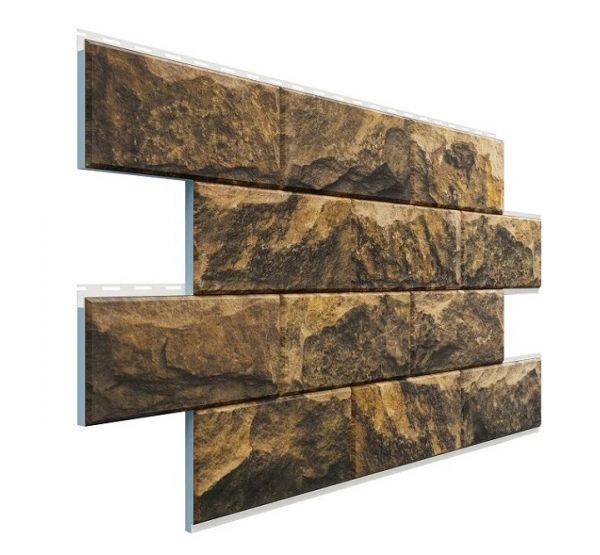 Фасадная термопанель Дагестанский камень - Тигровый глаз от производителя  Доломит по цене 752 р