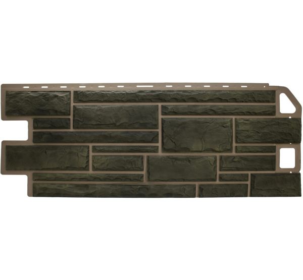 Фасадные панели (цокольный сайдинг) Камень Малахит от производителя  Альта-профиль по цене 632 р