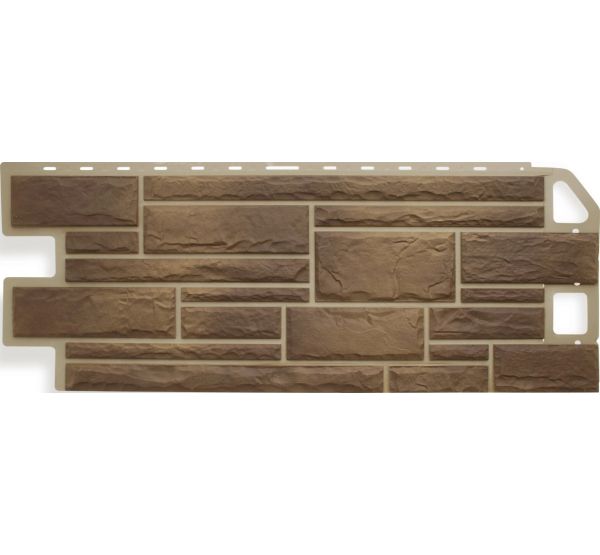 Фасадные панели (цокольный сайдинг) Камень Сланец от производителя  Альта-профиль по цене 632 р