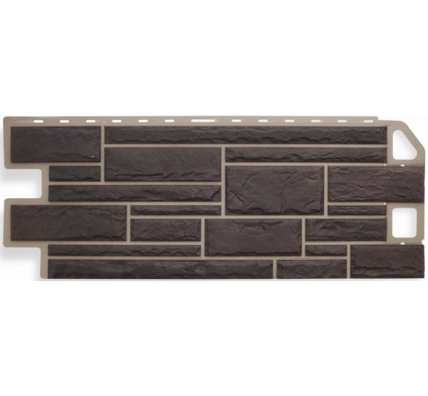 Фасадные панели (цокольный сайдинг) Камень Жженый от производителя  Альта-профиль по цене 632 р