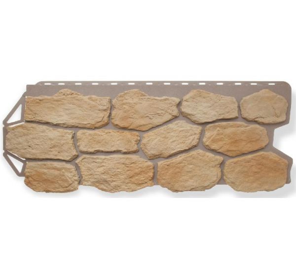Фасадные панели (цокольный сайдинг)   Бутовый камень Греческий от производителя  Альта-профиль по цене 741 р