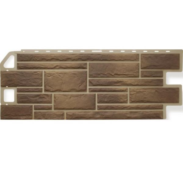 Фасадные панели (цокольный сайдинг)    Камень Сланец от производителя  Альта-профиль по цене 704 р