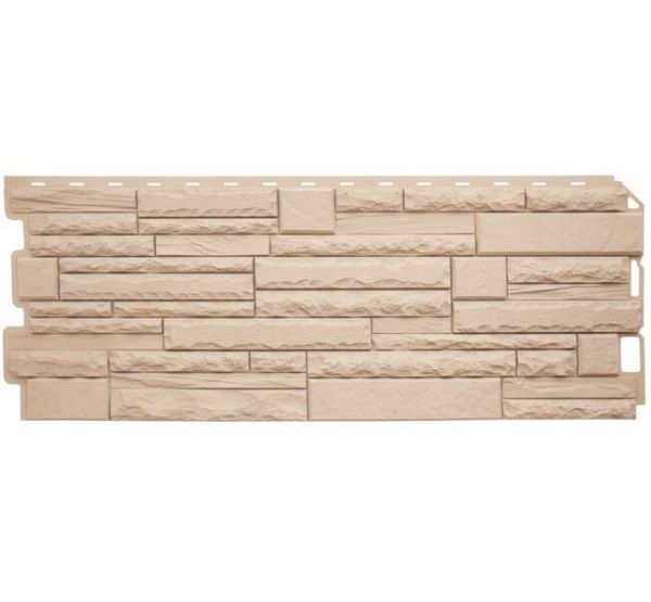 Фасадные панели Скалистый камень ЭКО Кремовый от производителя Альта-профиль по цене 595 р Фасадные панели Скалистый камень ЭКО Кремовый от производителя Альта-профиль по цене 595 р