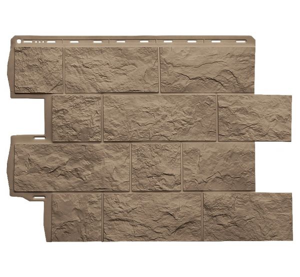 Фасадная панель Туф ЭКО Бежевый от производителя Альта-профиль по цене 573 р Фасадная панель Туф ЭКО Бежевый от производителя Альта-профиль по цене 573 р