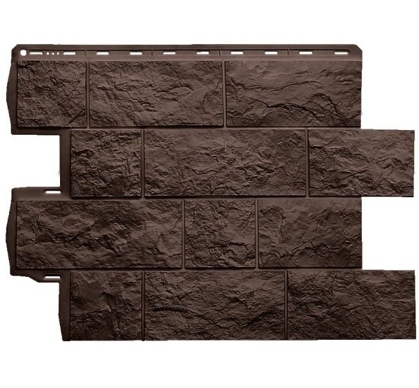 Фасадная панель Туф ЭКО Коричневый от производителя Альта-профиль по цене 573 р Фасадная панель Туф ЭКО Коричневый от производителя Альта-профиль по цене 573 р