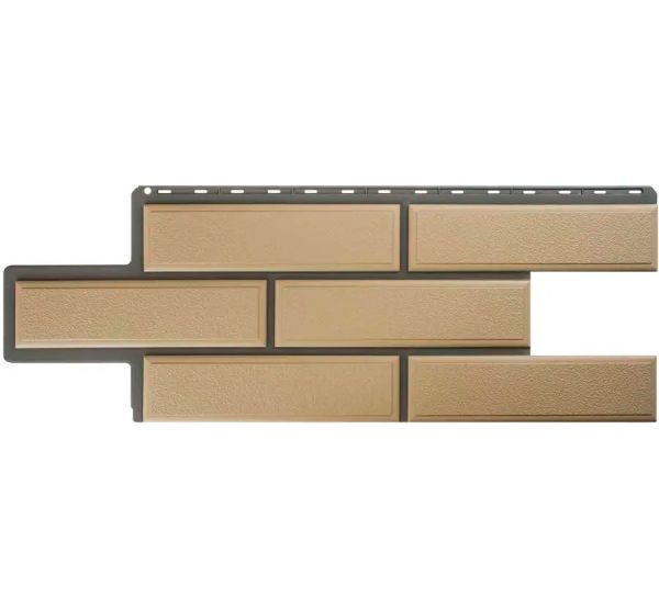 Фасадные панели (цокольный сайдинг) Венецианский камень Слоновая Кость от производителя  Альта-профиль по цене 598 р