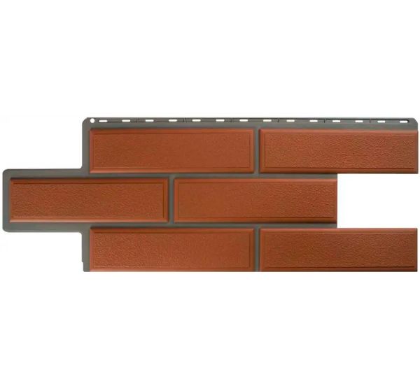 Фасадные панели (цокольный сайдинг) Венецианский камень Терракотовый от производителя  Альта-профиль по цене 598 р