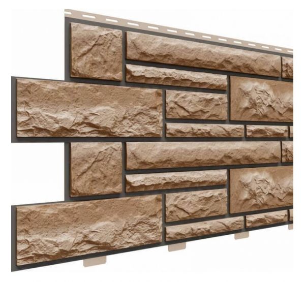 Цокольный сайдинг коллекция NEW - Миндаль от производителя Доломит по цене 716 р Цокольный сайдинг коллекция NEW - Миндаль от производителя Доломит по цене 716 р