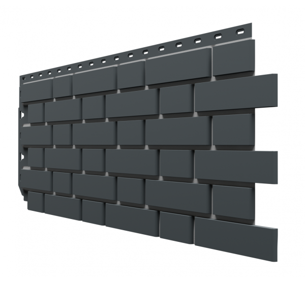 Фасадные панели Flemish (гладкий кирпич) Тёмно-серый от производителя  Docke по цене 627 р
