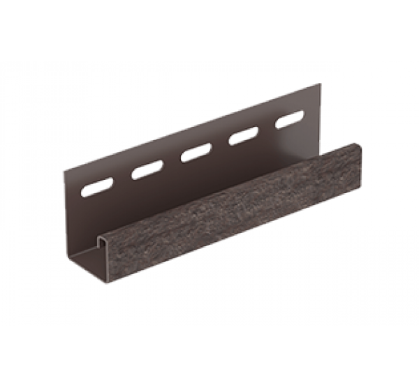 J-планка Стоун-хаус Кирпич Коричневый от производителя  Ю-Пласт по цене 350 р