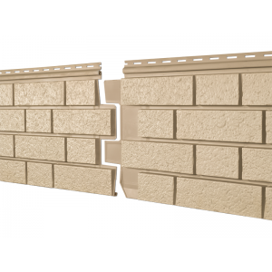 Фасадная панель Стоун Хаус S-Lock Клинкер Песочный от производителя  Ю-Пласт по цене 0 р