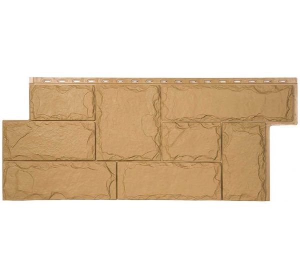 Фасадные панели СЕРИЯ ЭКО-1 Гранит Марсель - Кремовый от производителя  Т-сайдинг по цене 520 р