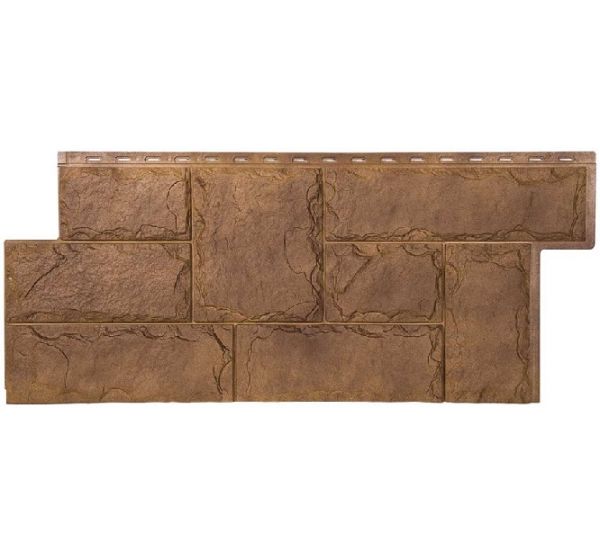 Фасадные панели СЕРИЯ ЭКО-2 Гранит Марсель - Орех от производителя  Т-сайдинг по цене 580 р