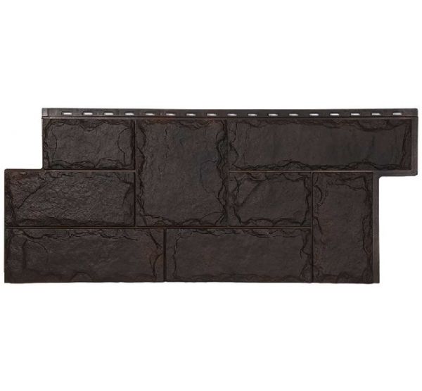 Фасадные панели СЕРИЯ ЭКО-2 Гранит Марсель - Венге от производителя  Т-сайдинг по цене 580 р