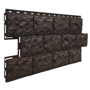 ФАСАДНЫЕ ПАНЕЛИ Доломит Тёмно коричневый от производителя  Fineber по цене 560 р