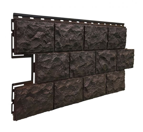 ФАСАДНЫЕ ПАНЕЛИ Доломит Тёмно коричневый от производителя  Fineber по цене 560 р