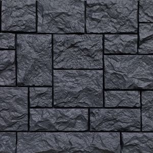 Фасадные панели (цокольный сайдинг) коллекция камень дикий - Асфальт от производителя Fineber по цене 740 р Фасадные панели (цокольный сайдинг) коллекция камень дикий - Асфальт от производителя Fineber по цене 740 р